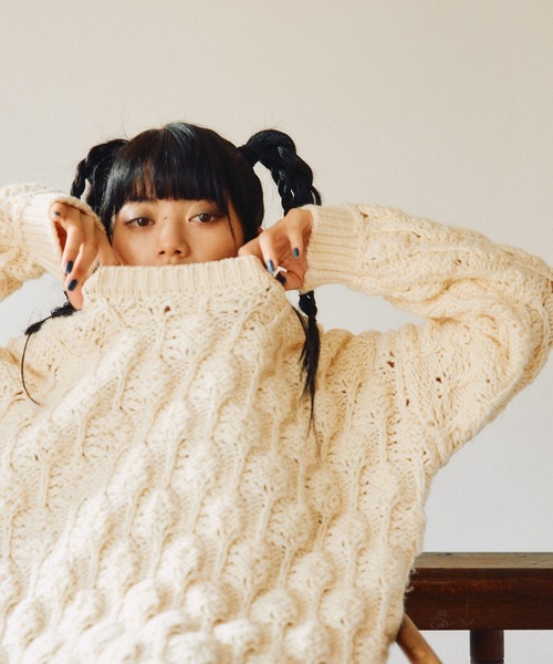 セール】[MODE NORM CORE] ロービングポコポコプルオーバー（ニット