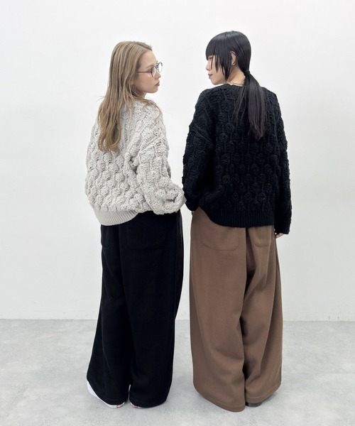 セール】[MODE NORM CORE] ロービングポコポコプルオーバー（ニット