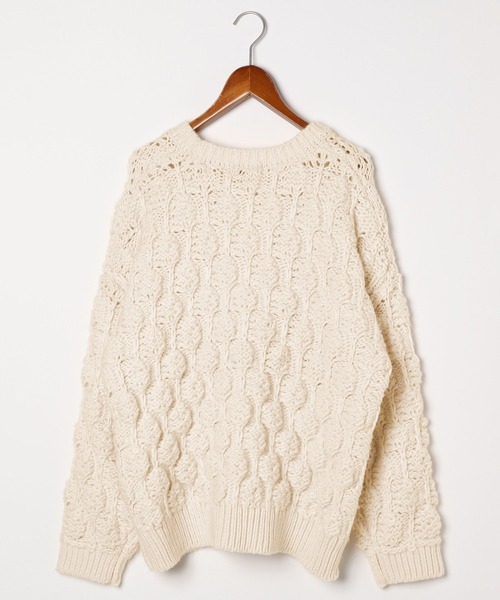 niko and...（ニコアンド）の「[MODE NORM CORE] ロービングポコポコプルオーバー（ニット/セーター・レディース・ライトグレー/ブラック/アイボリー・FREE）」の20枚目の写真