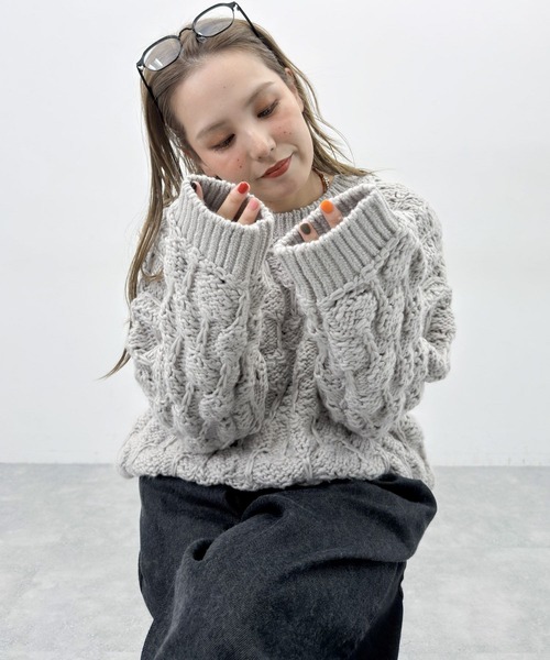 セール】[MODE NORM CORE] ロービングポコポコプルオーバー（ニット
