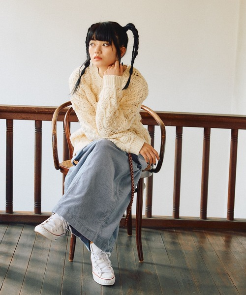 セール】[MODE NORM CORE] ロービングポコポコプルオーバー（ニット