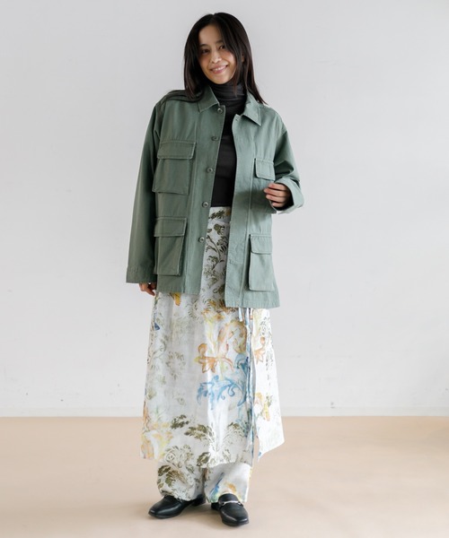 AMERICAN RAG CIE（アメリカンラグシー）の「【WOMEN】for BAYFLOW ミリタリージャケット（ミリタリージャケット・レディース・カーキ/ネイビー・FREE）」の20枚目の写真