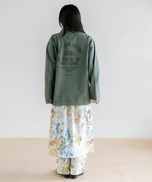 AMERICAN RAG CIE（アメリカンラグシー）の「【WOMEN】for BAYFLOW ミリタリージャケット（ミリタリージャケット・レディース・カーキ/ネイビー・FREE）」の22枚目の写真