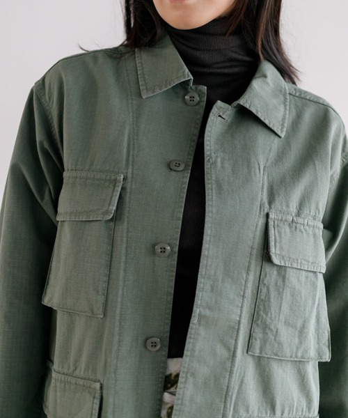 AMERICAN RAG CIE（アメリカンラグシー）の「【WOMEN】for BAYFLOW ミリタリージャケット（ミリタリージャケット・レディース・カーキ/ネイビー・FREE）」の16枚目の写真