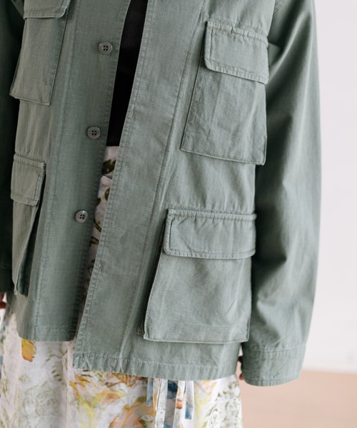 AMERICAN RAG CIE（アメリカンラグシー）の「【WOMEN】for BAYFLOW ミリタリージャケット（ミリタリージャケット・レディース・カーキ/ネイビー・FREE）」の18枚目の写真