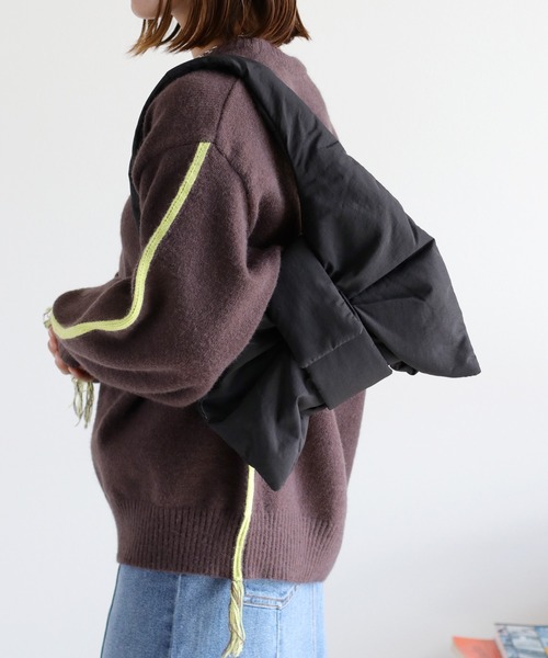 cepo（セポ）の「パデットリボンバッグ（ショルダーバッグ・レディース・チャコール/ブラック/オフホワイト・FREE）」の18枚目の写真