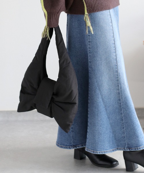 cepo（セポ）の「パデットリボンバッグ（ショルダーバッグ・レディース・チャコール/ブラック/オフホワイト・FREE）」の20枚目の写真