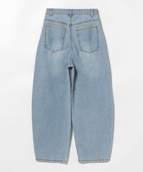 BEAMS HEART(ビームスハート)の「カラー ダメージ コクーン デニム(デニムパンツ・レディース・サックスブルー/ブルー・SMALL/MEDIUM)」の19枚目の写真