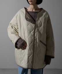 each（イーチ）の「キルティング中綿ミディジャケット（ブルゾン）」