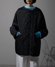 each（イーチ）の「キルティング中綿ミディジャケット（ブルゾン）」