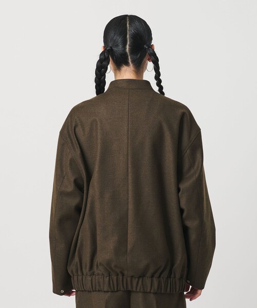 BEAUTY&YOUTH UNITED ARROWS(ビューティーアンドユースユナイテッドアローズ)の「毛ブレンド スナップブルゾン(ブルゾン・レディース・オリーブ/グレー系・S/M)」の6枚目の写真