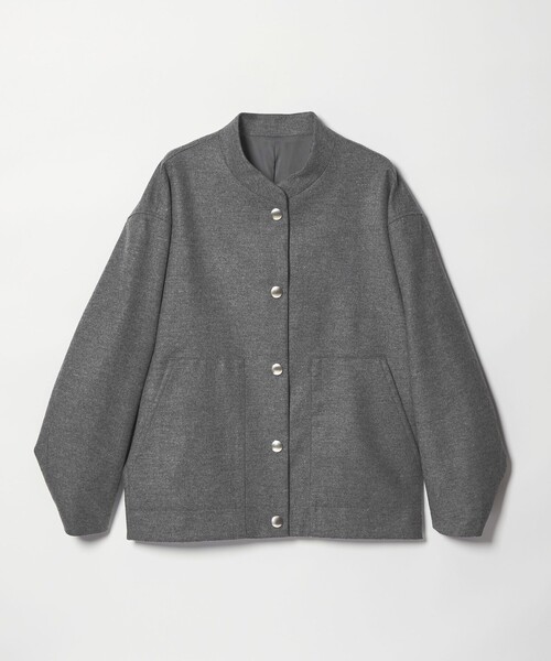 BEAUTY&YOUTH UNITED ARROWS(ビューティーアンドユースユナイテッドアローズ)の「毛ブレンド スナップブルゾン(ブルゾン・レディース・オリーブ/グレー系・S/M)」の7枚目の写真