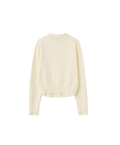 GENERAL IDEA(ジェネラルアイデア)の「essential collar layered pullover レイヤード襟付きニットプルオーバー(ニット/セーター・レディース・グレー/ブラック/アイボリー・S/L/M)」の10枚目の写真