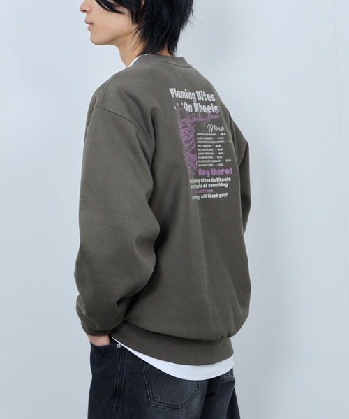 NAVY(ネイビー)の「NAVY ヘビーウェイト フードデザイン スウェットプルオーバー(スウェット・メンズ・チャコール/ベージュ・L/M/XL)」の5枚目の写真