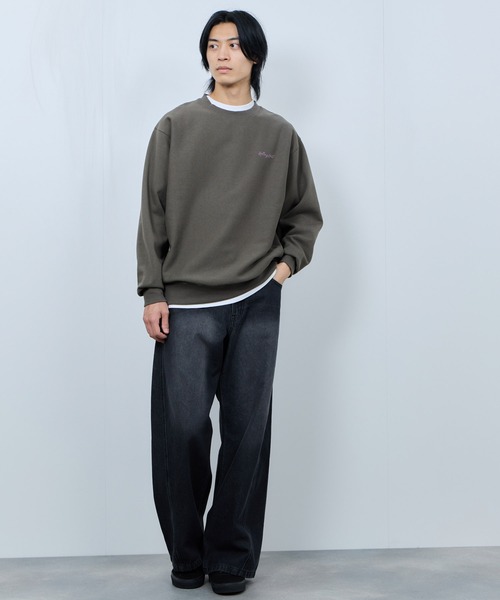 NAVY(ネイビー)の「NAVY ヘビーウェイト フードデザイン スウェットプルオーバー(スウェット・メンズ・チャコール/ベージュ・L/M/XL)」の6枚目の写真