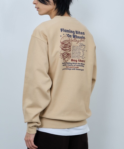 NAVY(ネイビー)の「NAVY ヘビーウェイト フードデザイン スウェットプルオーバー(スウェット・メンズ・チャコール/ベージュ・L/M/XL)」の8枚目の写真