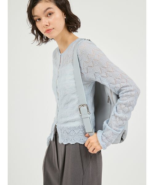 emmi（エミ）の「撥水 クロスボディショルダーバッグ（ショルダーバッグ・レディース・イエロー/アイボリー/ブラック/ライトブルー・F）」の13枚目の写真