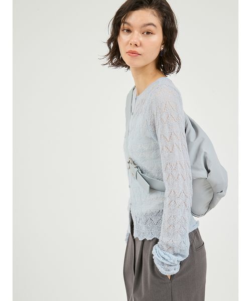 emmi（エミ）の「撥水 クロスボディショルダーバッグ（ショルダーバッグ・レディース・イエロー/アイボリー/ブラック/ライトブルー・F）」の14枚目の写真