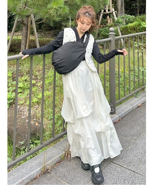 emmi（エミ）の「撥水 クロスボディショルダーバッグ（ショルダーバッグ・レディース・イエロー/アイボリー/ブラック/ライトブルー・F）」の3枚目の写真