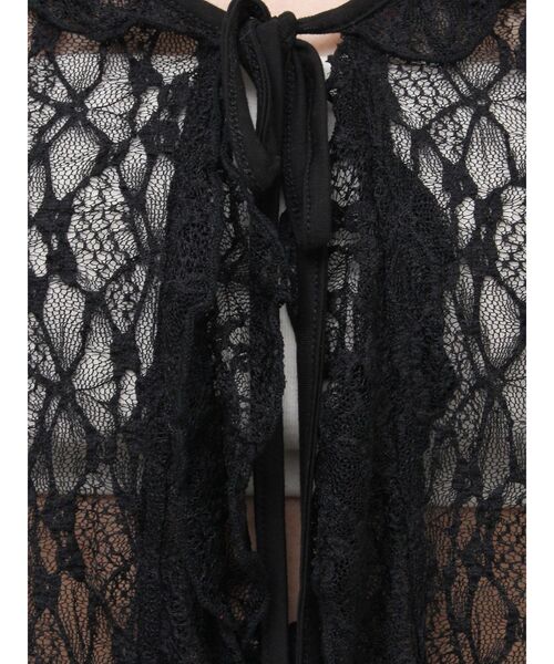 EVRIS（エヴリス）の「レースグランジデザイントップス（Tシャツ/カットソー・レディース・ブラック/アイボリー/ブラウン・FREE）」の10枚目の写真