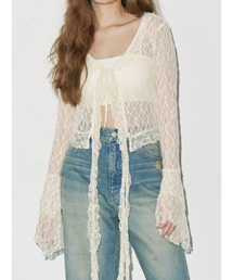 レースグランジデザイントップス 春服