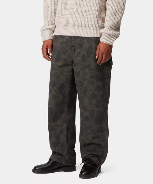 Carhartt WIP（カーハートダブリューアイピー）の「Carhartt WIP/カーハートダブリューアイピー ロンパン ダックカモ 総柄 セットアップ対応 DUCK SINGLEKNEE PANT I033896（その他パンツ・メンズ・ブラウン系その他/カモフラージュ・L/M/S/XS）」の6枚目の写真
