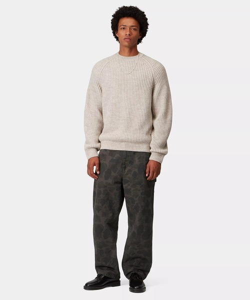 Carhartt WIP（カーハートダブリューアイピー）の「Carhartt WIP/カーハートダブリューアイピー ロンパン ダックカモ 総柄 セットアップ対応 DUCK SINGLEKNEE PANT I033896（その他パンツ・メンズ・ブラウン系その他/カモフラージュ・L/M/S/XS）」の4枚目の写真