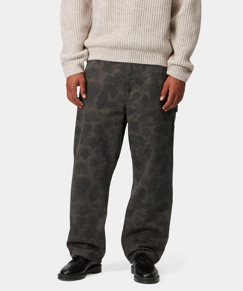 Carhartt WIP（カーハートダブリューアイピー）の「Carhartt WIP/カーハートダブリューアイピー ロンパン ダックカモ 総柄 セットアップ対応 DUCK SINGLEKNEE PANT I033896（その他パンツ・メンズ・ブラウン系その他/カモフラージュ・L/M/S/XS）」の5枚目の写真
