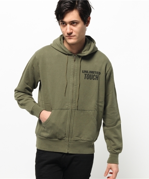 HYSTERIC GLAMOUR（ヒステリックグラマー）の「PLATY TO HYS pt PK（パーカー・メンズ・カーキ/トップグレー/ブラック・LARGE/MEDIUM/SMALL）」の3枚目の写真