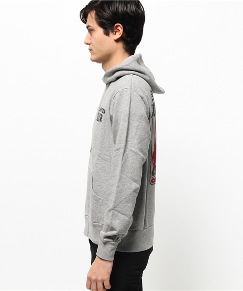 HYSTERIC GLAMOUR（ヒステリックグラマー）の「PLATY TO HYS pt PK（パーカー・メンズ・カーキ/トップグレー/ブラック・LARGE/MEDIUM/SMALL）」の4枚目の写真