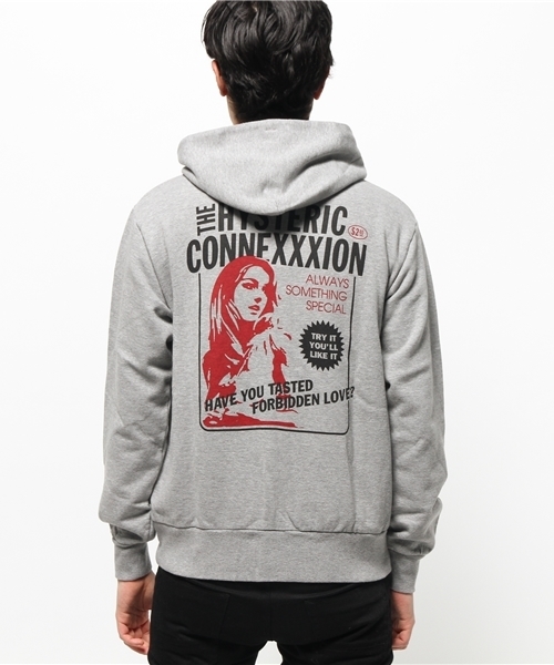 HYSTERIC GLAMOUR（ヒステリックグラマー）の「PLATY TO HYS pt PK（パーカー・メンズ・カーキ/トップグレー/ブラック・LARGE/MEDIUM/SMALL）」の5枚目の写真