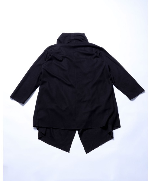 Ruze（ルゼ）の「Overwrap drape coat / オーバーラップ ドレープ ロングコート（その他アウター・メンズ・ブラック・FREE）」の17枚目の写真