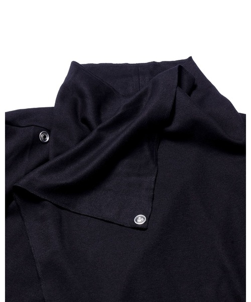 Ruze（ルゼ）の「Overwrap drape coat / オーバーラップ ドレープ ロングコート（その他アウター・メンズ・ブラック・FREE）」の14枚目の写真