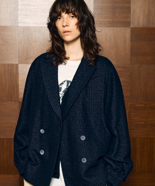 MAISON SPECIAL(メゾンスペシャル)の「《UNISEX》【Italian Dead Stock Fabric】Prime-Over Curved Pocket Jacket/プライムオーバーカーブポケットジャケット【MAISON SPECIAL/メゾンスペシャル】(テーラードジャケット・メンズ・その他1/チャコールグレー/ブラック/ダークブラック/ライトグレー/オレンジ/その他3/その他2・0/2/1)」の7枚目の写真