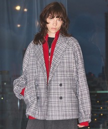 MAISON SPECIAL(メゾンスペシャル)の《UNISEX》【Italian Dead Stock Fabric】Prime-Over Curved Pocket Jacket/プライムオーバーカーブポケットジャケット【MAISON SPECIAL/メゾンスペシャル】(テーラードジャケット)