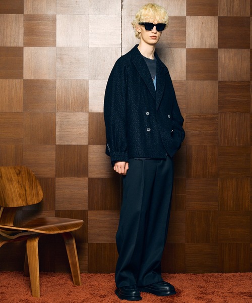 MAISON SPECIAL(メゾンスペシャル)の「《UNISEX》【Italian Dead Stock Fabric】Prime-Over Curved Pocket Jacket/プライムオーバーカーブポケットジャケット【MAISON SPECIAL/メゾンスペシャル】(テーラードジャケット・メンズ・その他1/チャコールグレー/ブラック/ダークブラック/ライトグレー/オレンジ/その他3/その他2・0/2/1)」の16枚目の写真