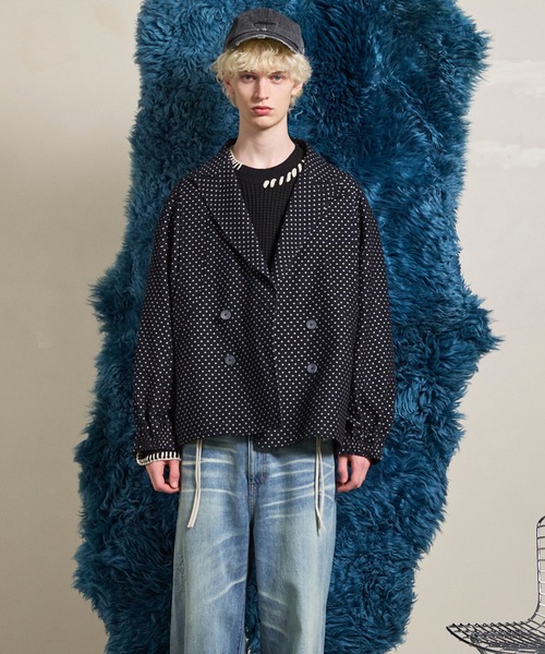 MAISON SPECIAL(メゾンスペシャル)の「《UNISEX》【Italian Dead Stock Fabric】Prime-Over Curved Pocket Jacket/プライムオーバーカーブポケットジャケット【MAISON SPECIAL/メゾンスペシャル】(テーラードジャケット・メンズ・その他1/チャコールグレー/ブラック/ダークブラック/ライトグレー/オレンジ/その他3/その他2・0/2/1)」の20枚目の写真