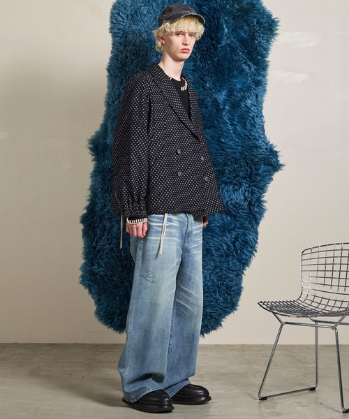 MAISON SPECIAL(メゾンスペシャル)の「《UNISEX》【Italian Dead Stock Fabric】Prime-Over Curved Pocket Jacket/プライムオーバーカーブポケットジャケット【MAISON SPECIAL/メゾンスペシャル】(テーラードジャケット・メンズ・その他1/チャコールグレー/ブラック/ダークブラック/ライトグレー/オレンジ/その他3/その他2・0/2/1)」の10枚目の写真