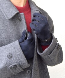 SHIPS any（シップス エニィ）の「SHIPS any:〈スマホ/タッチパネル対応〉ウール / レザー ベルト グローブ◇（手袋）」