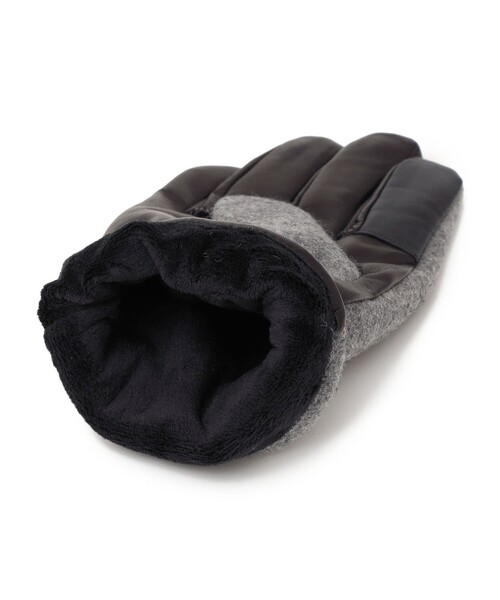 SHIPS any(シップス エニィ)の「SHIPS any:〈スマホ/タッチパネル対応〉ウール / レザー ベルト グローブ◇(手袋・メンズ・グレー/ダークグレー/ネイビー・ONE SIZE)」の15枚目の写真