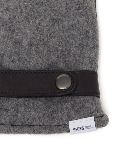 SHIPS any(シップス エニィ)の「SHIPS any:〈スマホ/タッチパネル対応〉ウール / レザー ベルト グローブ◇(手袋・メンズ・グレー/ダークグレー/ネイビー・ONE SIZE)」の16枚目の写真