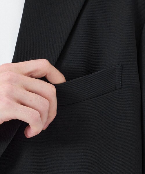MACKINTOSH PHILOSOPHY（ﾏｯｷﾝﾄｯｼｭ ﾌｨﾛｿﾌｨｰ）の「トロッター ジャケット#001（ナンバーワン）ダブルクロスツイル（テーラードジャケット・メンズ・ブラック・42/40）」の6枚目の写真
