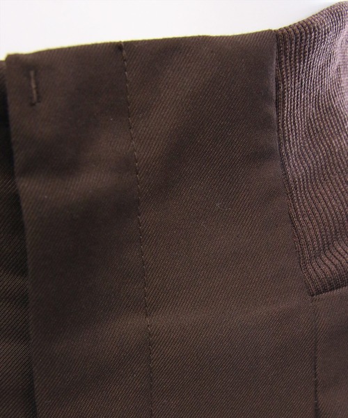 CLEAR BASIC（クリアベーシック）の「【低身長用サイズ有】ウエストリブワイドパンツ[オフィスカジュアル 着回し抜群 大人]≪AW新作≫（その他パンツ・レディース・アイボリー/グレー/ブラウン・F/PF）」の7枚目の写真