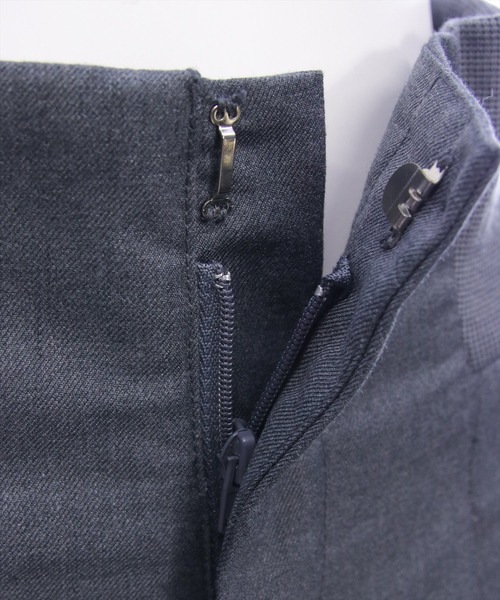 CLEAR BASIC（クリアベーシック）の「【低身長用サイズ有】ウエストリブワイドパンツ[オフィスカジュアル 着回し抜群 大人]≪AW新作≫（その他パンツ・レディース・アイボリー/グレー/ブラウン・F/PF）」の16枚目の写真