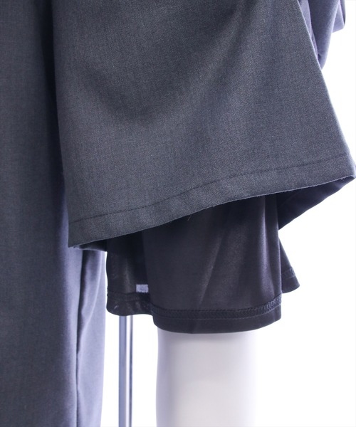 CLEAR BASIC（クリアベーシック）の「【低身長用サイズ有】ウエストリブワイドパンツ[オフィスカジュアル 着回し抜群 大人]≪AW新作≫（その他パンツ・レディース・アイボリー/グレー/ブラウン・F/PF）」の17枚目の写真