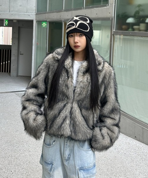 グレーファーショートジャケット（その他アウター）｜KsG