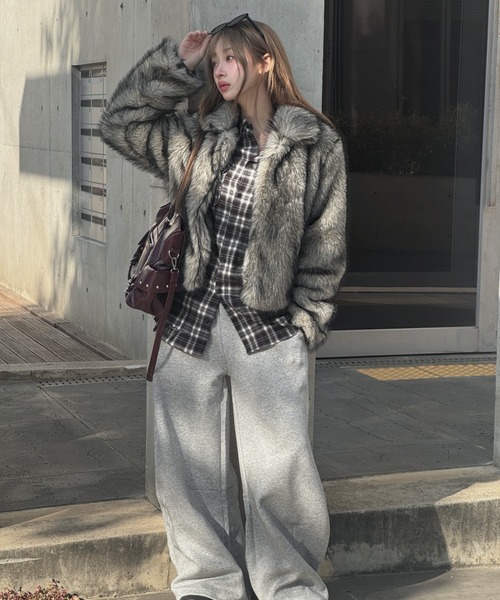 グレーファーショートジャケット（その他アウター）｜KsG