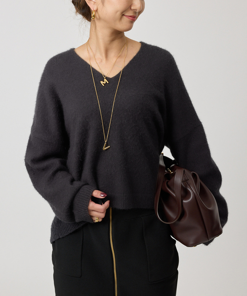 Room no.8 ルームエイト Raccoon Slit Neck トップス R8KN-28 4