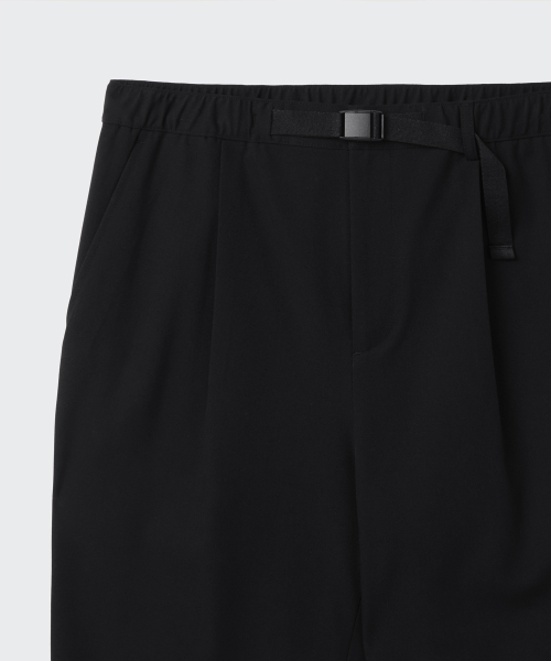 MUSINSA STANDARD（ムシンサスタンダード）の「ワイドウェビングベルトスラックス[ブラック]（スラックス・メンズ・その他・26/28/30/32/34/36/38/40/42）」の3枚目の写真