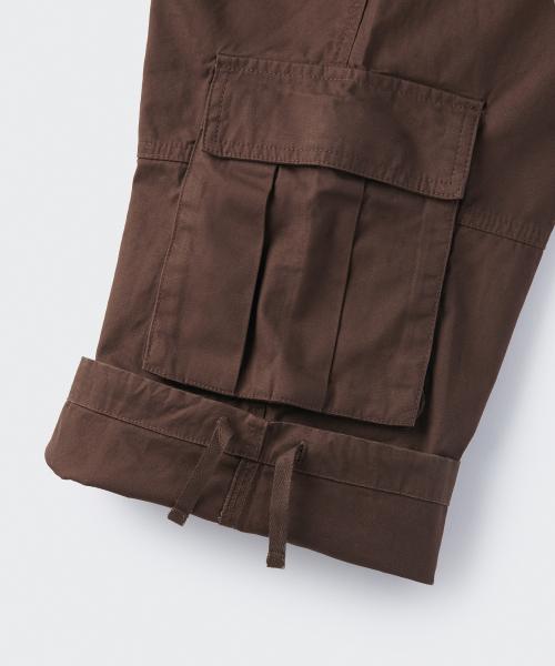 MUSINSA STANDARD（ムシンサスタンダード）の「コットンマルチポケットパラシュートカーゴパンツ[バロックブラウン]（その他パンツ・メンズ・その他・27/28/29/34/32/30/31/33/26/40/38/42/36）」の8枚目の写真